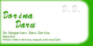 dorina daru business card